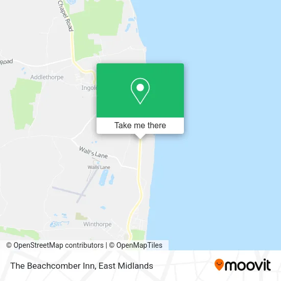 The Beachcomber Inn map