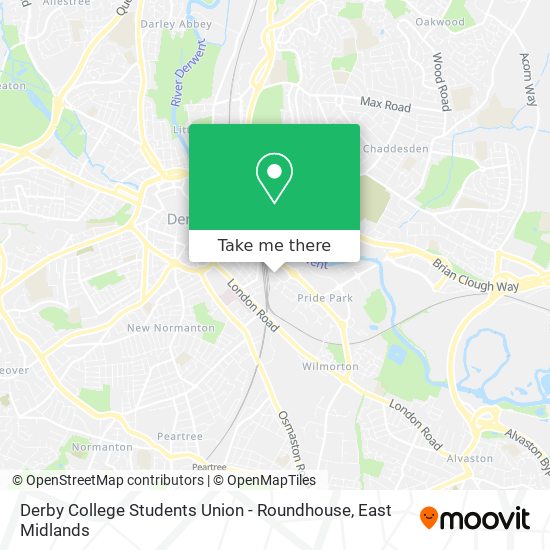 Derby College Students Union - Roundhouse map