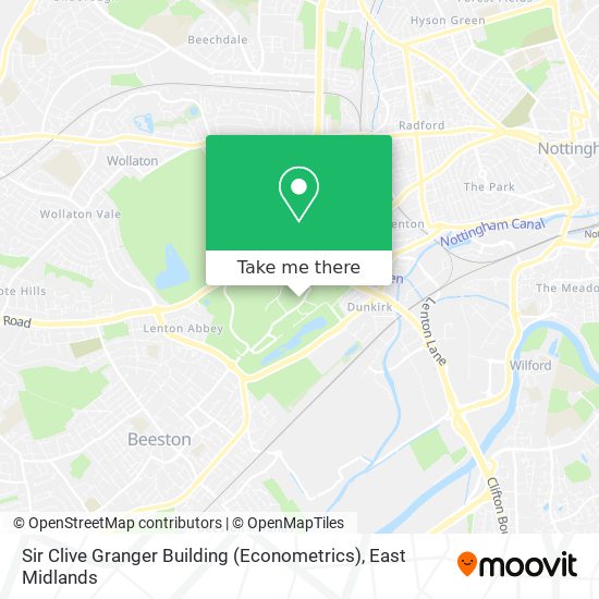 Sir Clive Granger Building (Econometrics) map