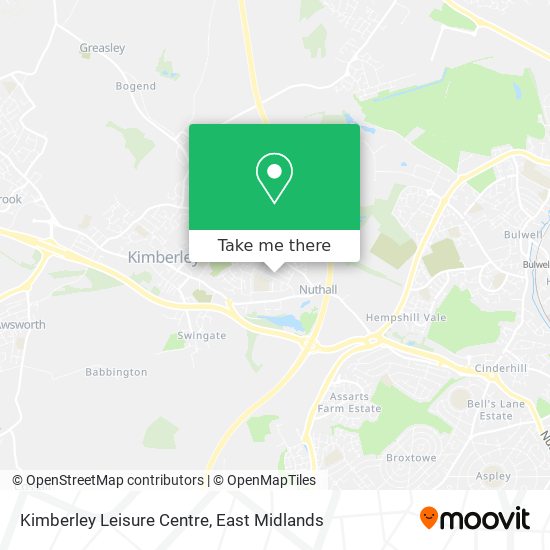 Kimberley Leisure Centre map