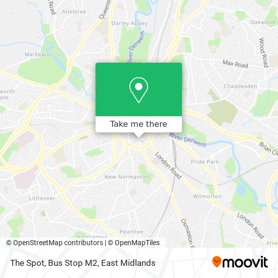 The Spot, Bus Stop M2 map