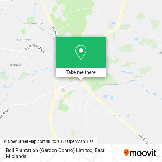 Bell Plantation (Garden Centre) Limited map