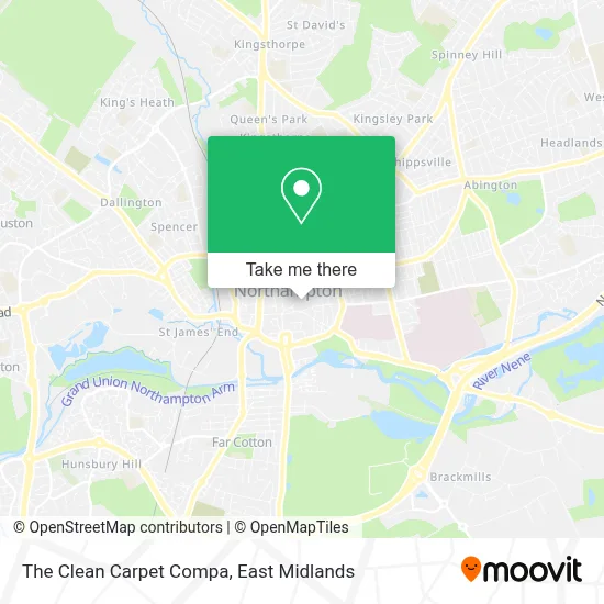 The Clean Carpet Compa map