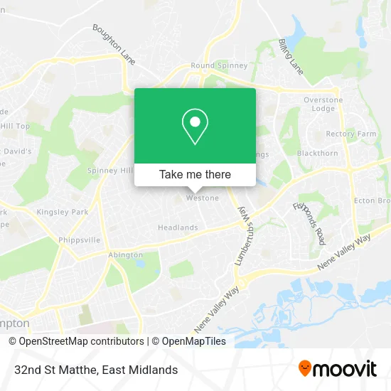 32nd St Matthe map