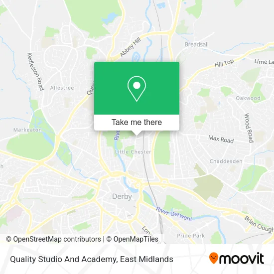 Quality Studio And Academy map