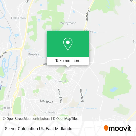 Server Colocation Uk map