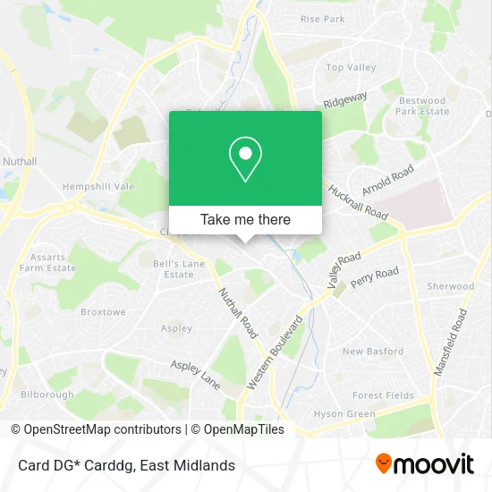 Card DG* Carddg map