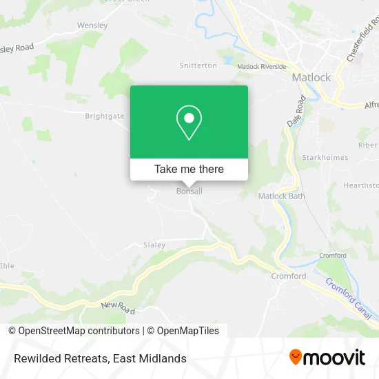 Rewilded Retreats map