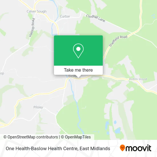 One Health-Baslow Health Centre map