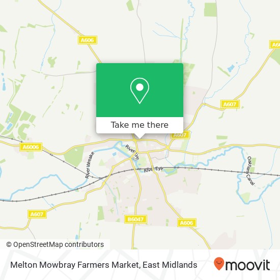 Melton Mowbray Farmers Market map