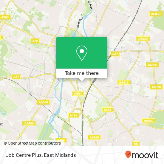Job Centre Plus map