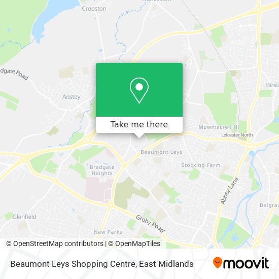 Beaumont Leys Shopping Centre map