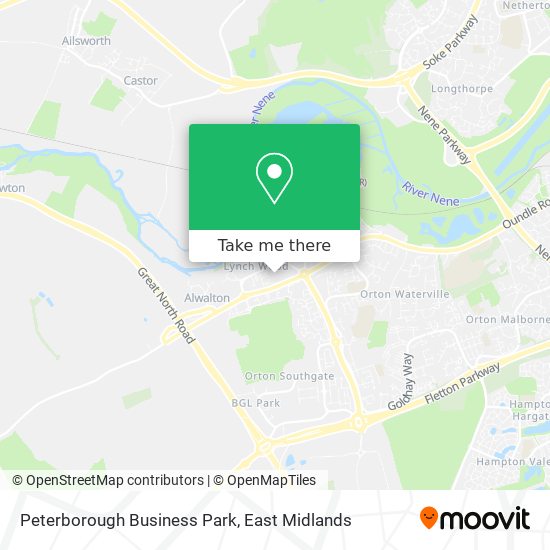 Peterborough Business Park map
