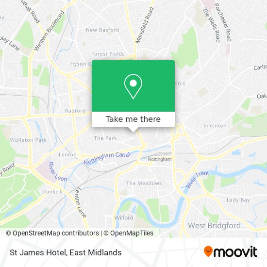 St James Hotel map