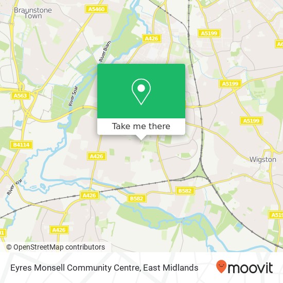 Eyres Monsell Community Centre map