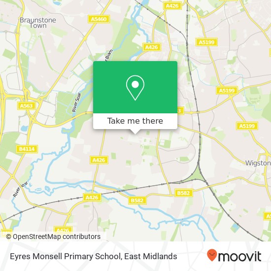 Eyres Monsell Primary School map