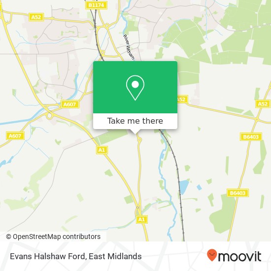 Evans Halshaw Ford map