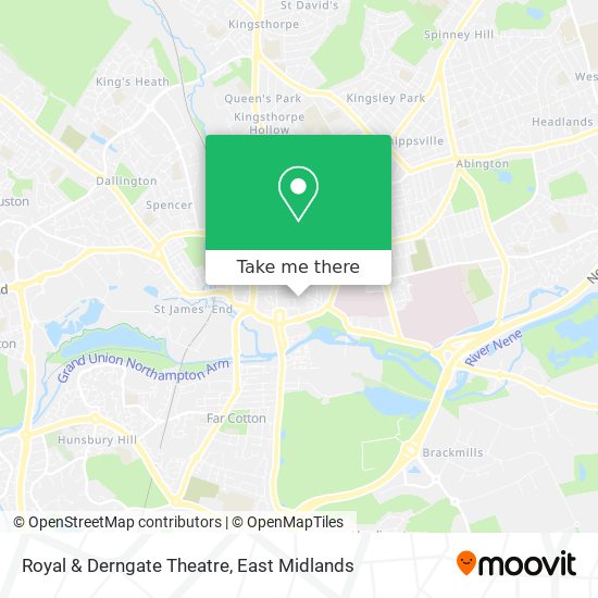 Royal & Derngate Theatre map