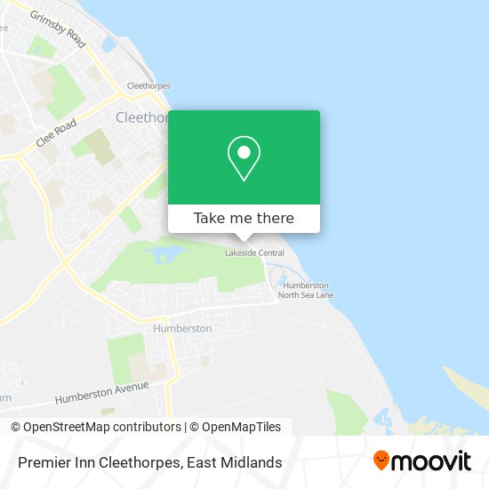 Premier Inn Cleethorpes map