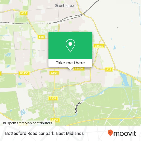 Bottesford Road car park map