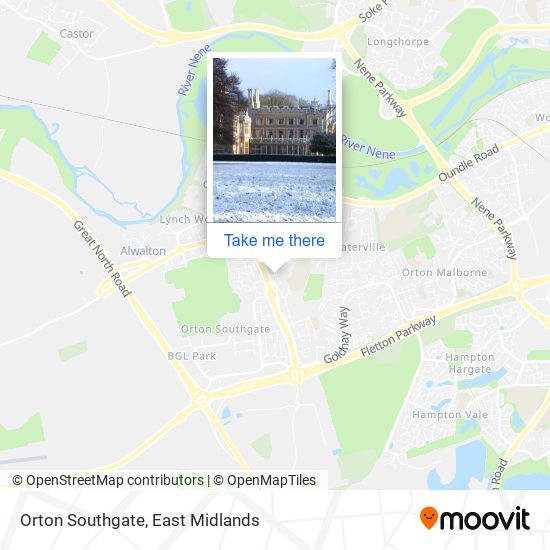 Orton Southgate map