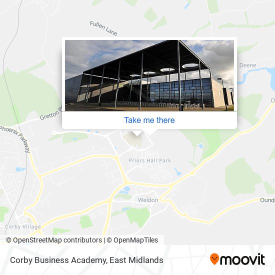 Corby Business Academy map
