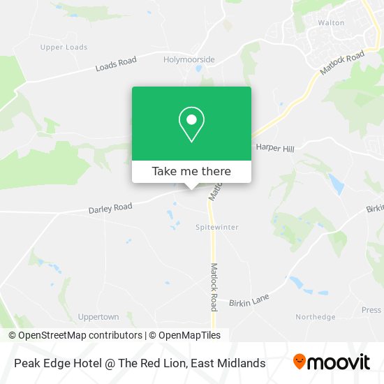 Peak Edge Hotel @ The Red Lion map