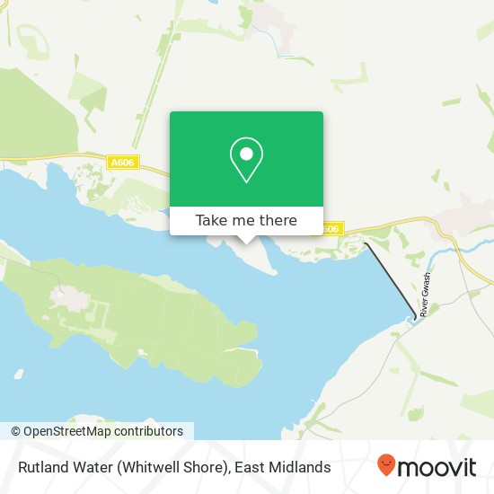 Rutland Water (Whitwell Shore) map