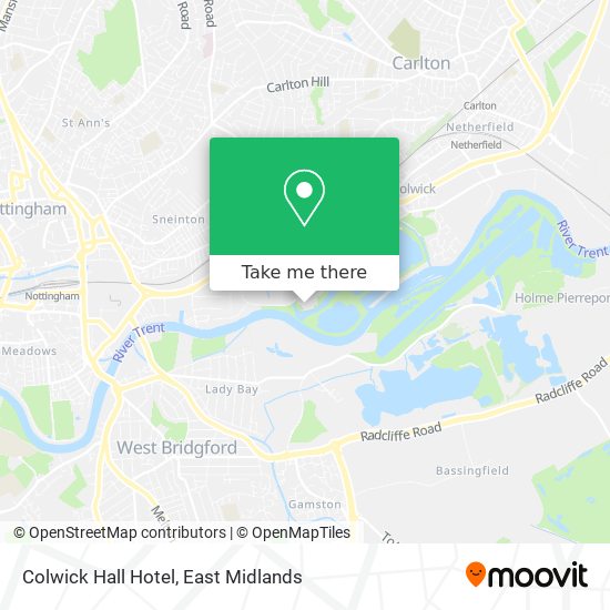 Colwick Hall Hotel map