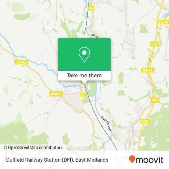 Duffield Railway Station (DFI) map