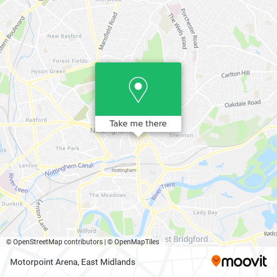 Motorpoint Arena map