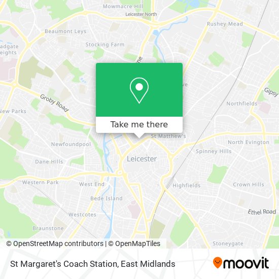 St Margaret's Coach Station map