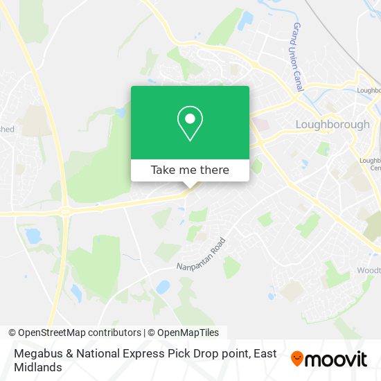 Megabus & National Express Pick Drop point map