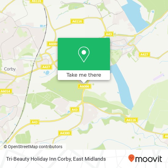 Tri-Beauty Holiday Inn Corby map
