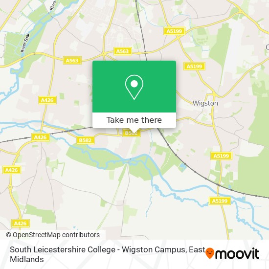 South Leicestershire College - Wigston Campus map