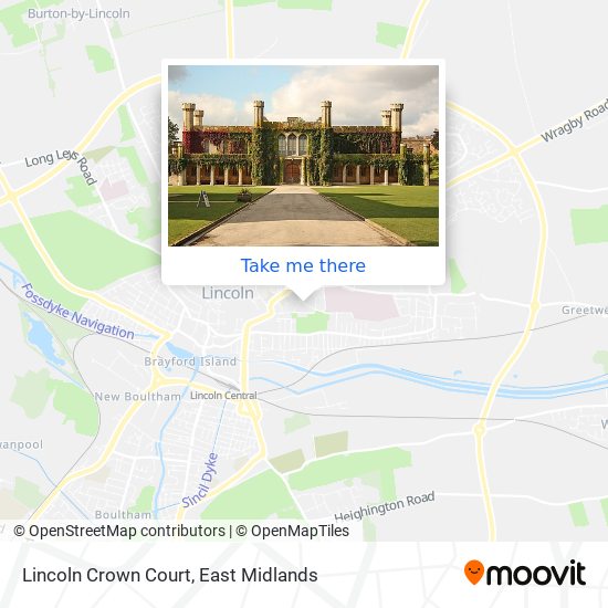 Lincoln Crown Court map