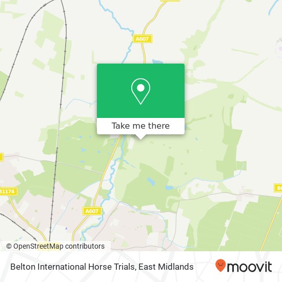 Belton International Horse Trials map