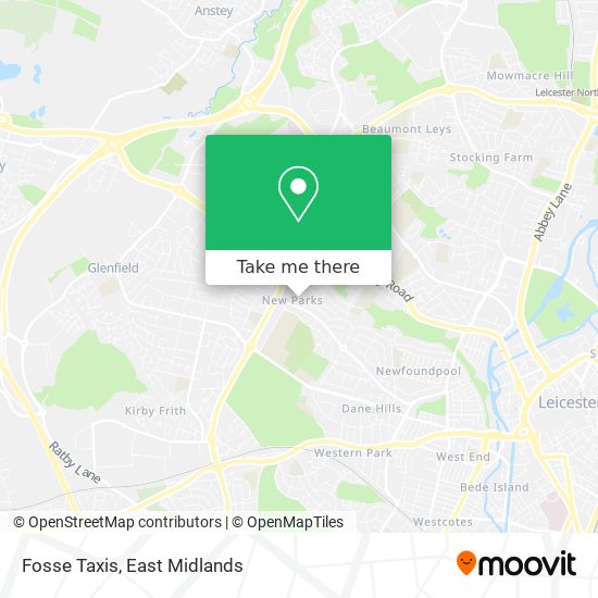 Fosse Taxis map