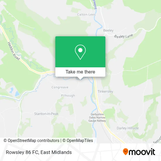 Rowsley 86 FC map