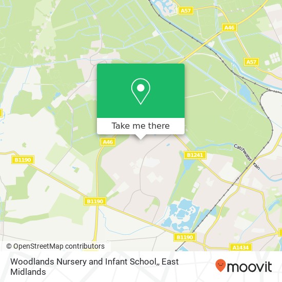 Woodlands Nursery and Infant School, map