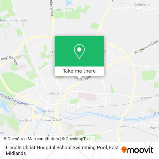 Lincoln Christ Hospital School Swimming Pool map