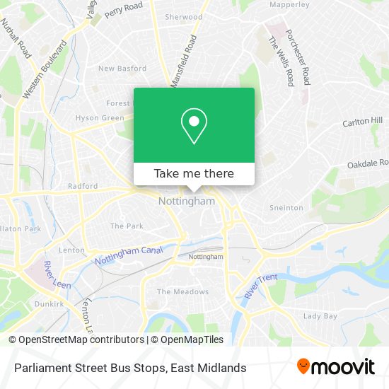 Parliament Street Bus Stops map