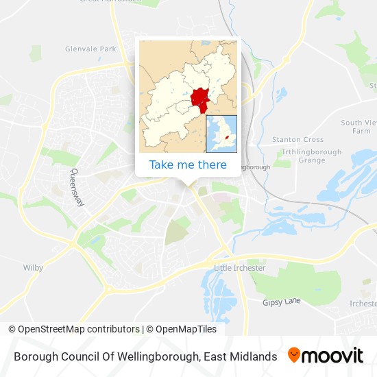 Borough Council Of Wellingborough map
