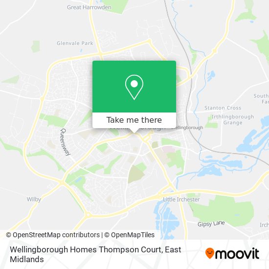 Wellingborough Homes Thompson Court map