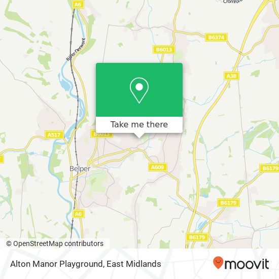 Alton Manor Playground map