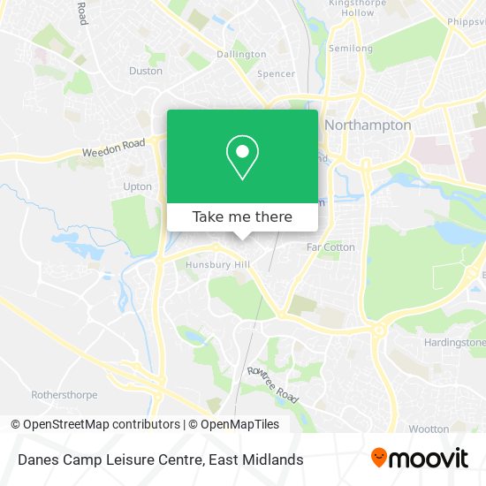 Danes Camp Leisure Centre map