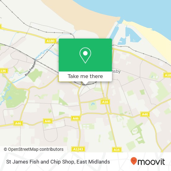 St James Fish and Chip Shop map