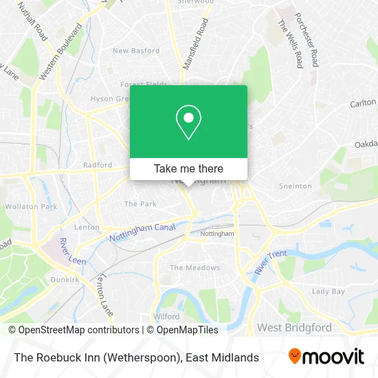 The Roebuck Inn (Wetherspoon) map