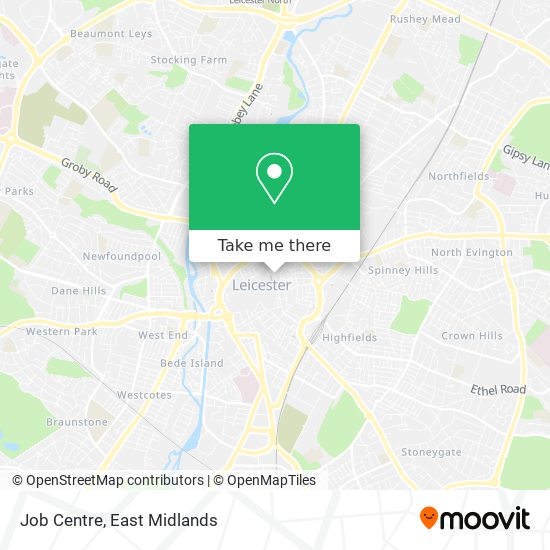 Job Centre map