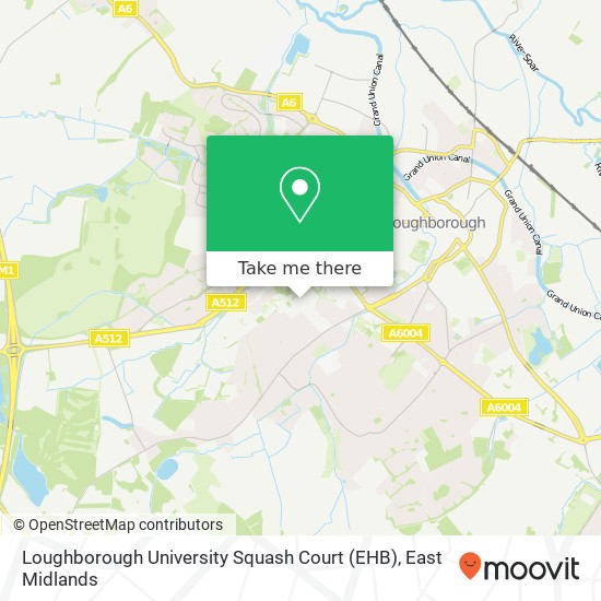 Loughborough University Squash Court (EHB) map